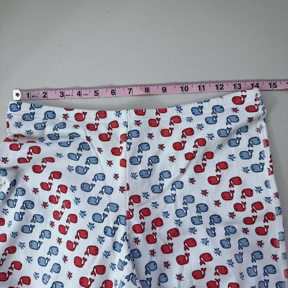 Roberta Roller Rabbit Moby the Whale Pajama Set Women's Size Medium Blue Red - Picture 12 of 15